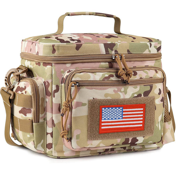 Picnic cooler bag portable aluminum foil fresh-keeping bag outdoor camping cooler bag waterproof Oxford cloth portable cooler bag