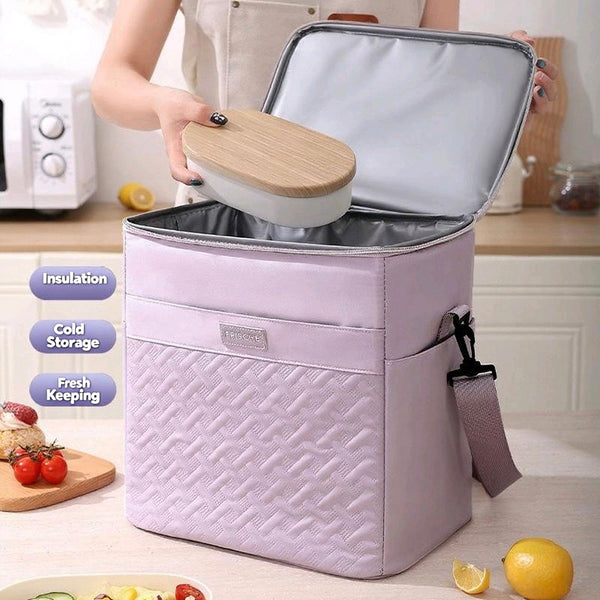 Fashionable insulation bag large capacity outdoor lunch bag lunch box bag picnic camping refrigerated cross ice bag