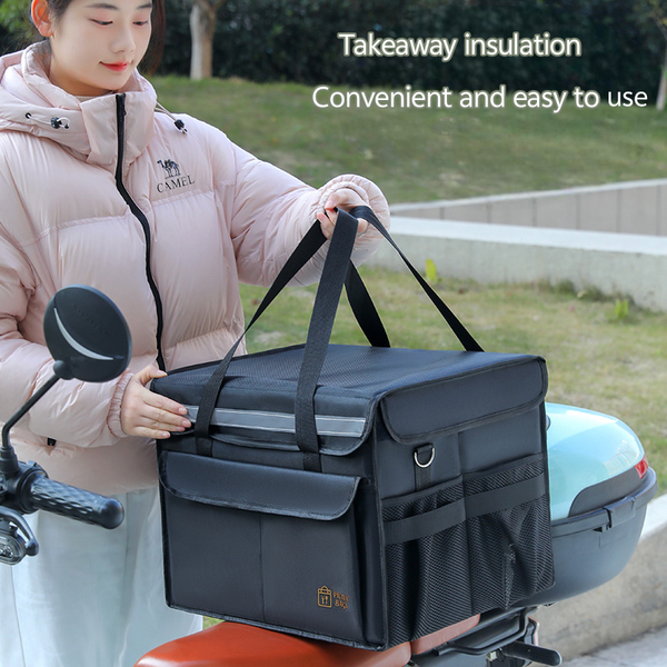 Car takeaway box rider large delivery box outdoor picnic bag insulation box food refrigerator extra large ice pack
